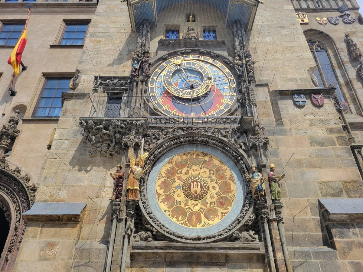 Front detailed view of the Astronomical Clock